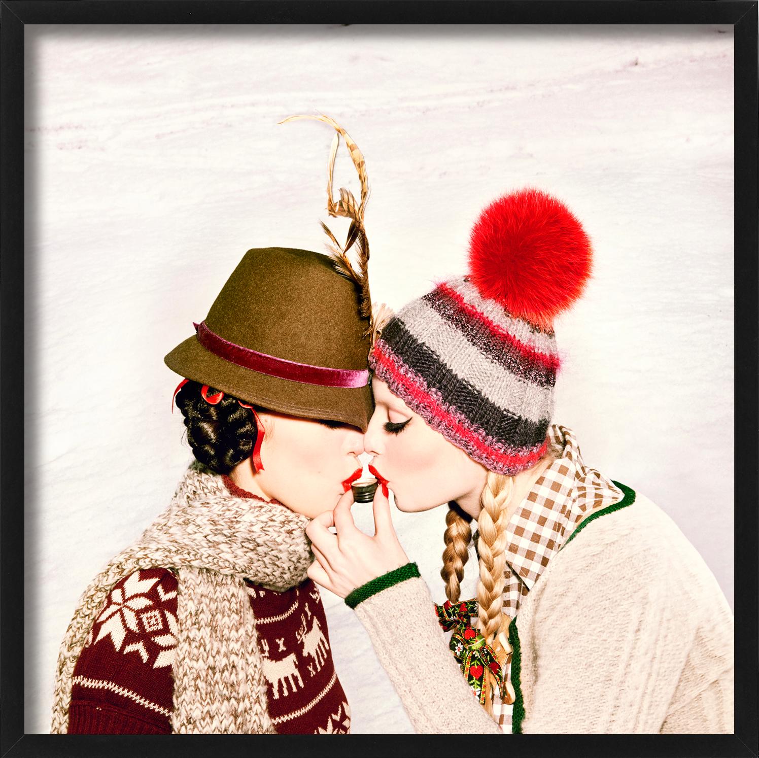 Kisses, photographed by Ellen von Unwerth for her 'Heimat' Series in 2015.

All prints are limited edition. 

Available in multiple sizes. High-end framing on request. All prints are done and signed by the artist. The collector receives an