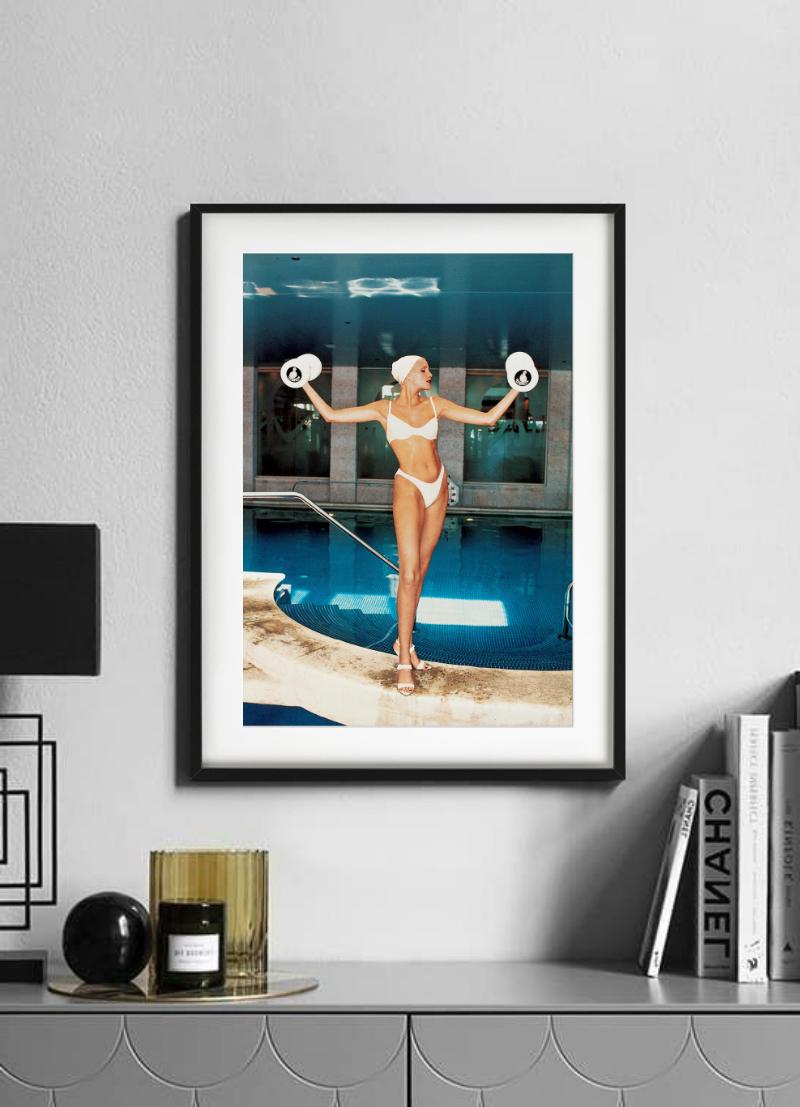 Luxury Gym, Nadja Auermann, Miami, Fine Art Photography, 1994 For Sale 7