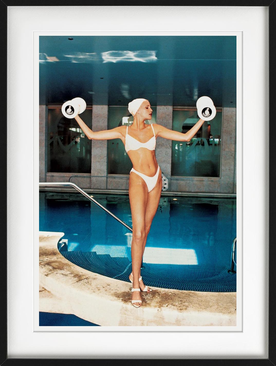 Luxury Gym, Nadja Auermann, Miami, Fine Art Photography, 1994 For Sale 3