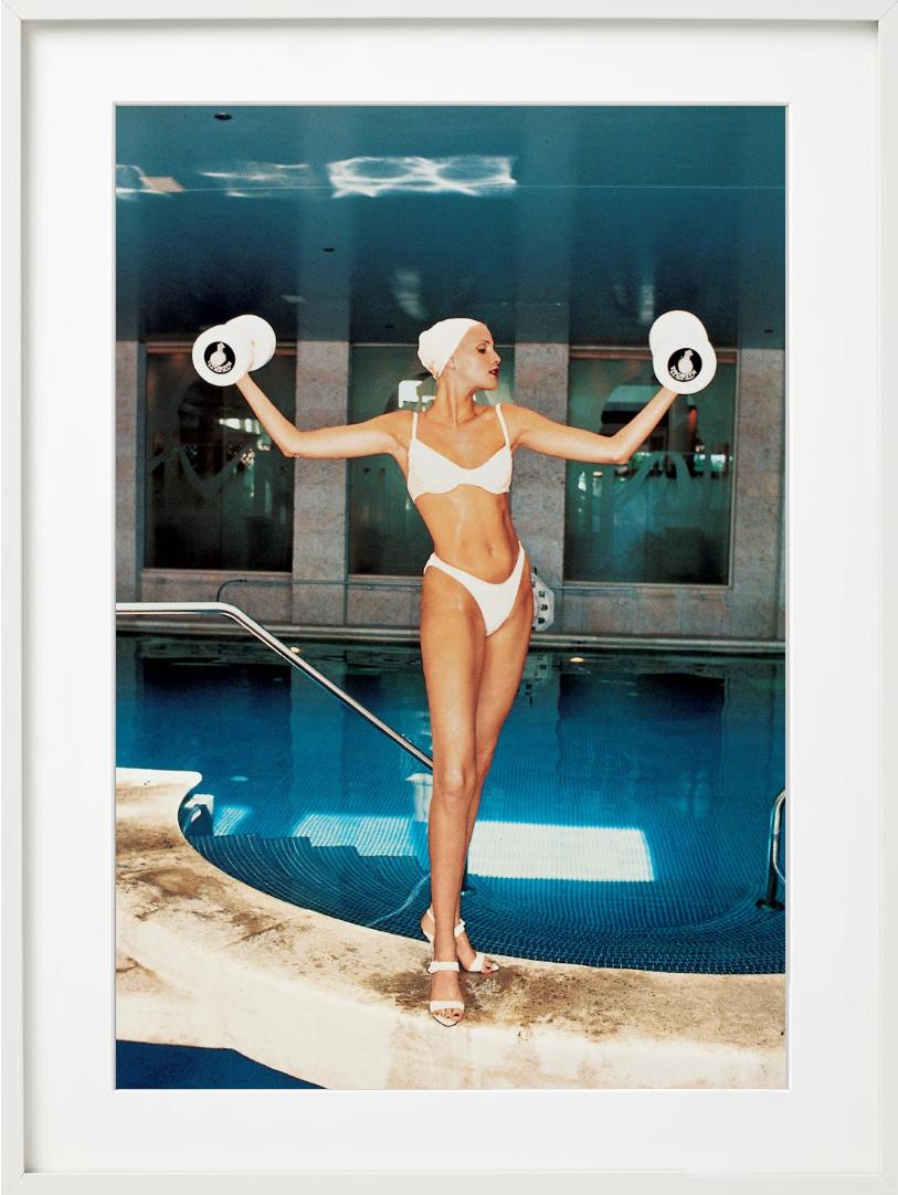 Luxury Gym, Nadja Auermann, Miami, Fine Art Photography, 1994 For Sale 6