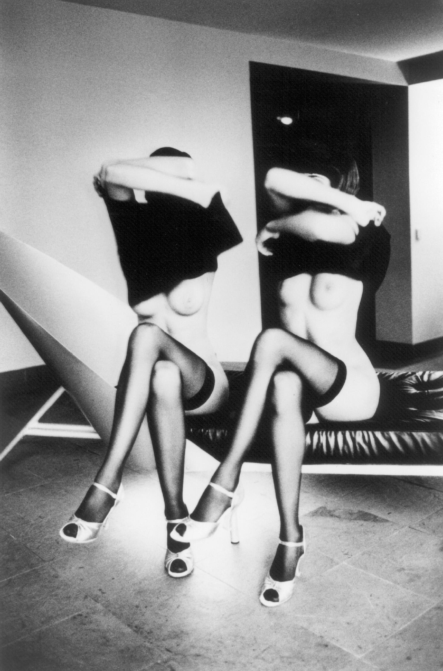 Ellen von Unwerth Black and White Photograph - Nudes at the Royalton,  New York, 1992