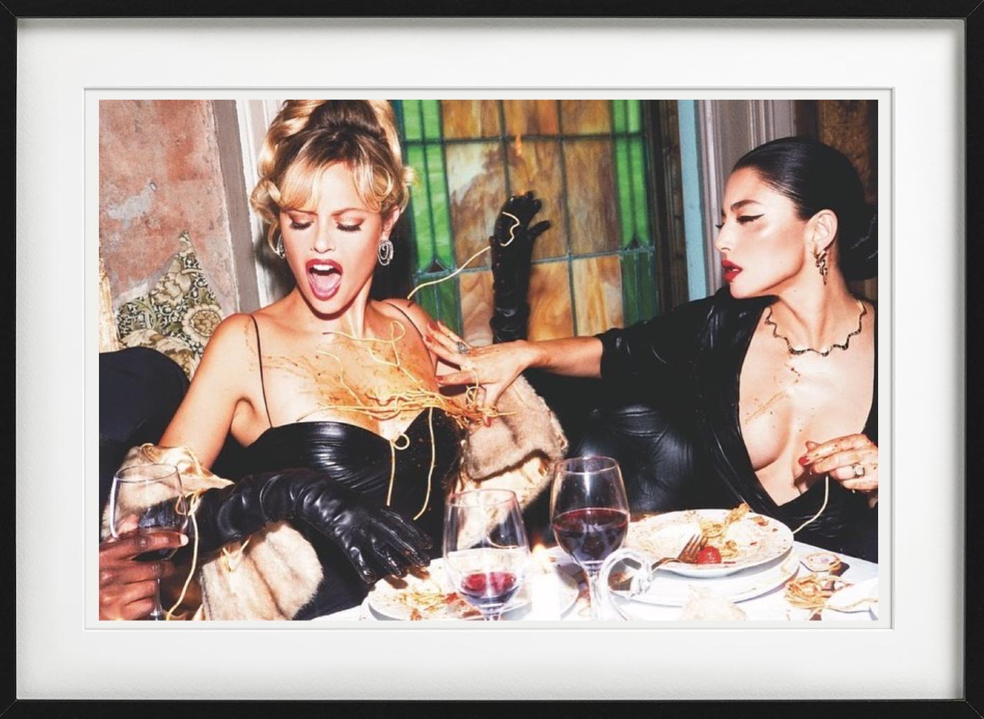 Pasta Fight- Diner with the mob wives, Fine Art Photography, 2023 For Sale 3