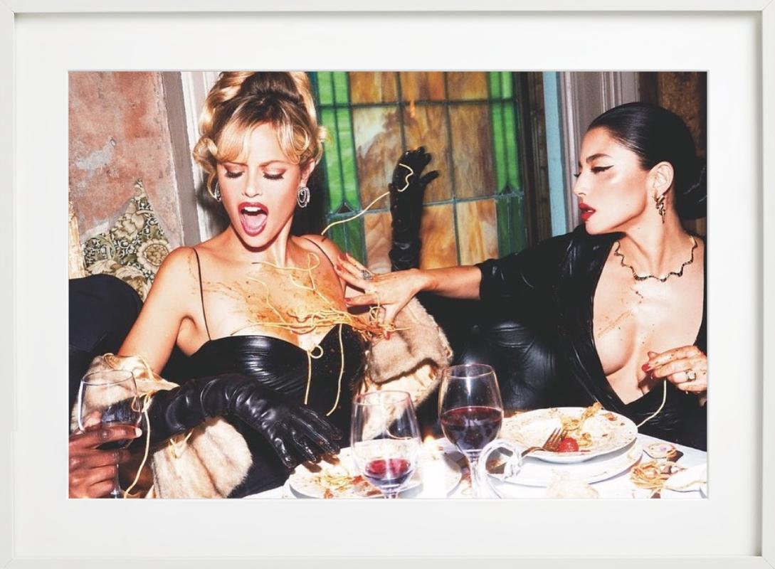 Pasta Fight- Diner with the mob wives, Fine Art Photography, 2023 For Sale 6