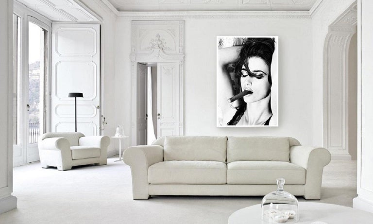 Star actress Penelope Cruz smoking. High-end framing available. 

Ellen von Unwerth - the female Helmut Newton - is one of the most famous and influential photographers in the world. Her artistic achievements have been honored with truly great