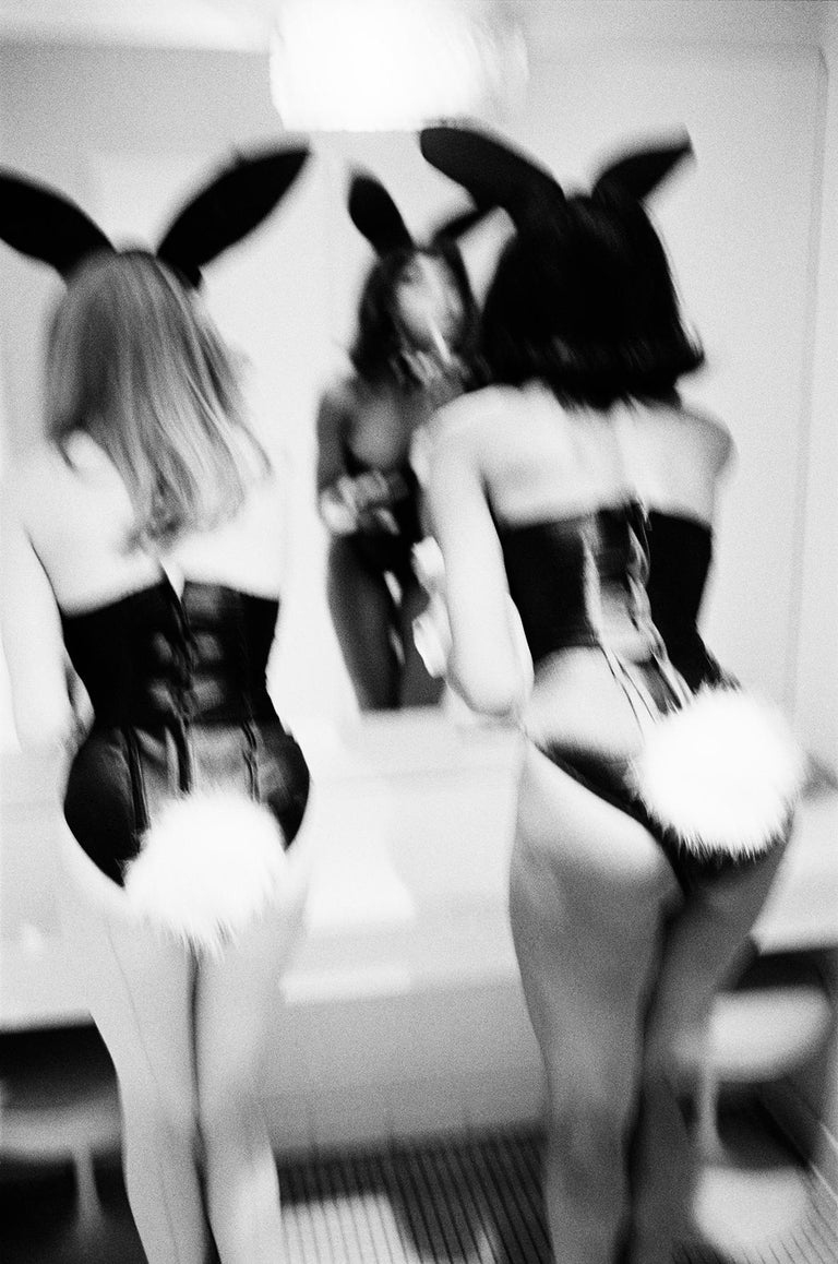 Ellen von Unwerth Black and White Photograph - Playboy Bunnies, New York, Celebrity, black and white photography, nude