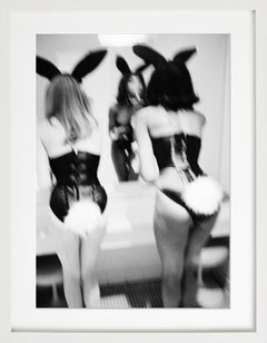 Playboy Bunnies, NYC - Models in front of a mirror, Fine Art Photography, 1995