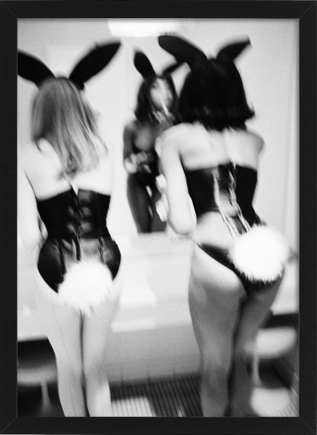 Playboy Bunnies, NYC - Models in front of a mirror, fine art photography, 1995 For Sale 1