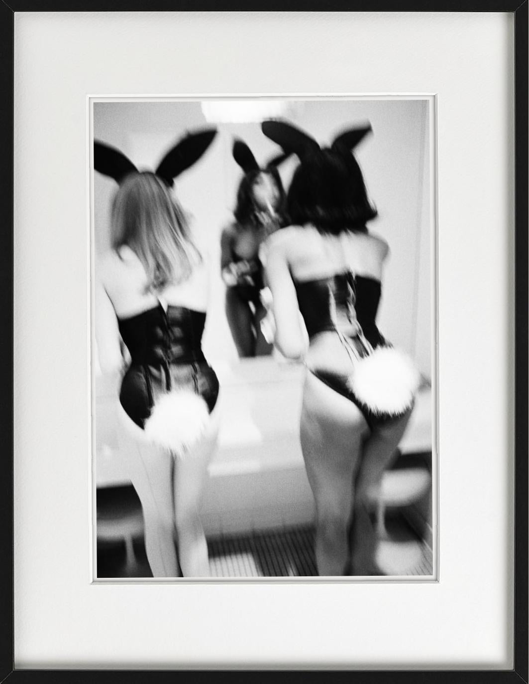 Playboy Bunnies, NYC - Models in front of a mirror, fine art photography, 1995 For Sale 2