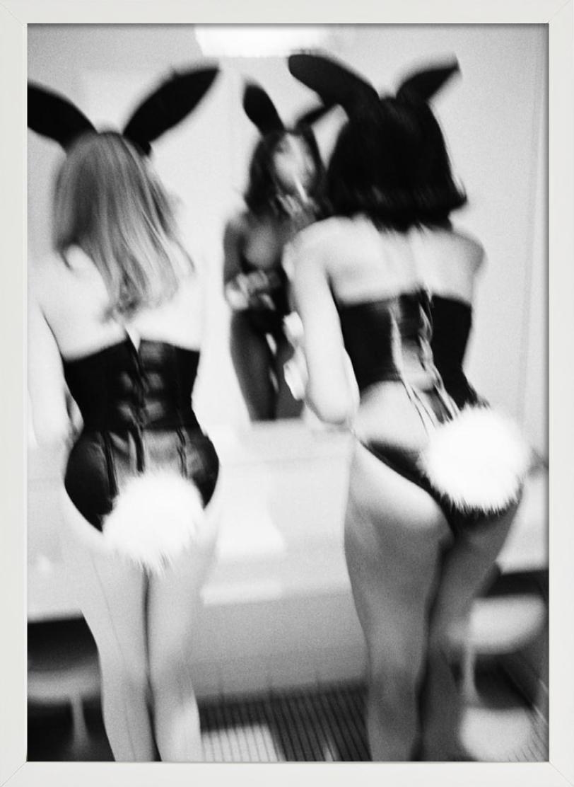 Playboy Bunnies, NYC - Models in front of a mirror, fine art photography, 1995 For Sale 3