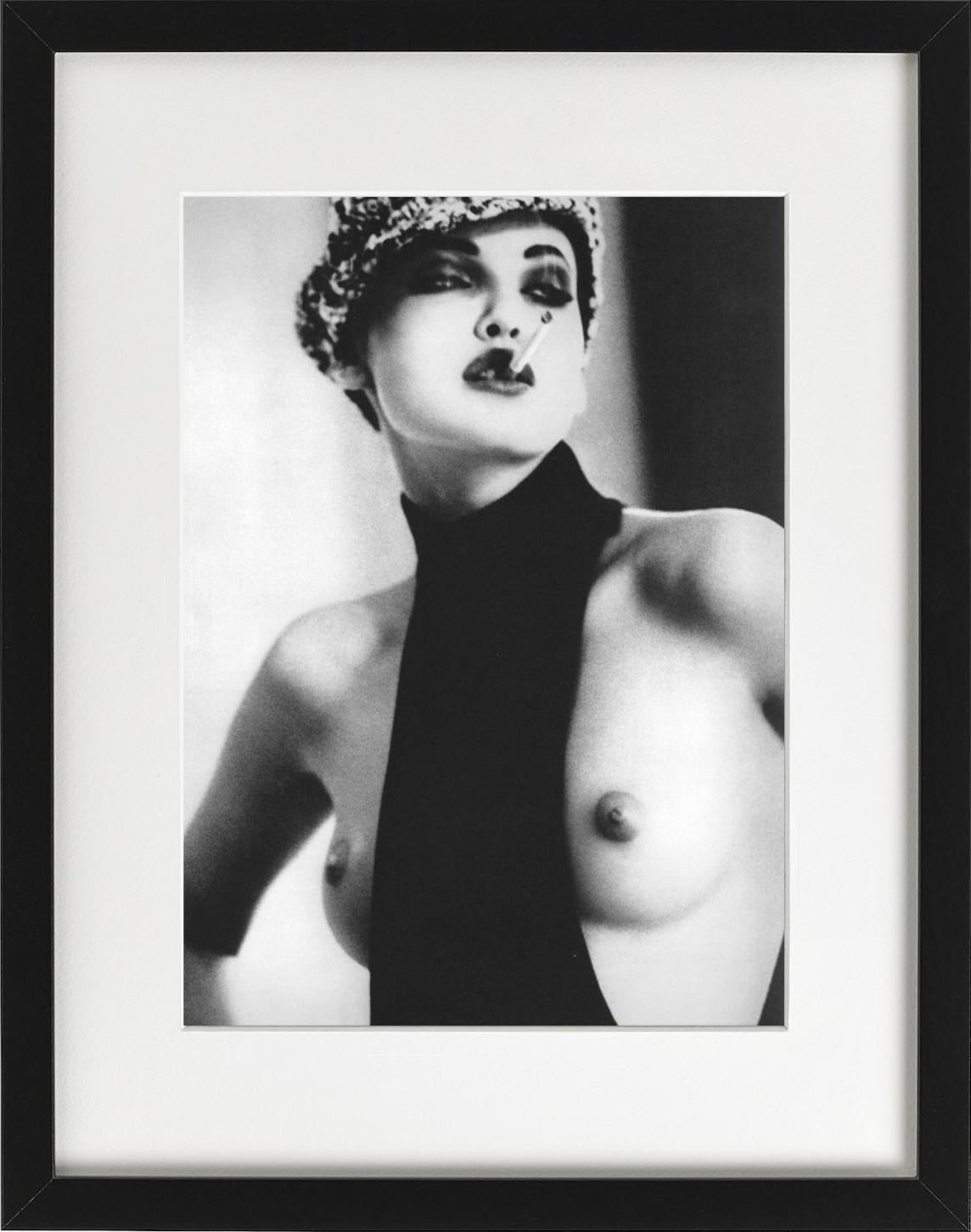 Nadja Auermann, Smoke - nude portrait with cigarette, fine art photography For Sale 2