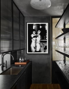 The Last Tango - deux mannequins nus dansant, photographie d'art b&w, 1992