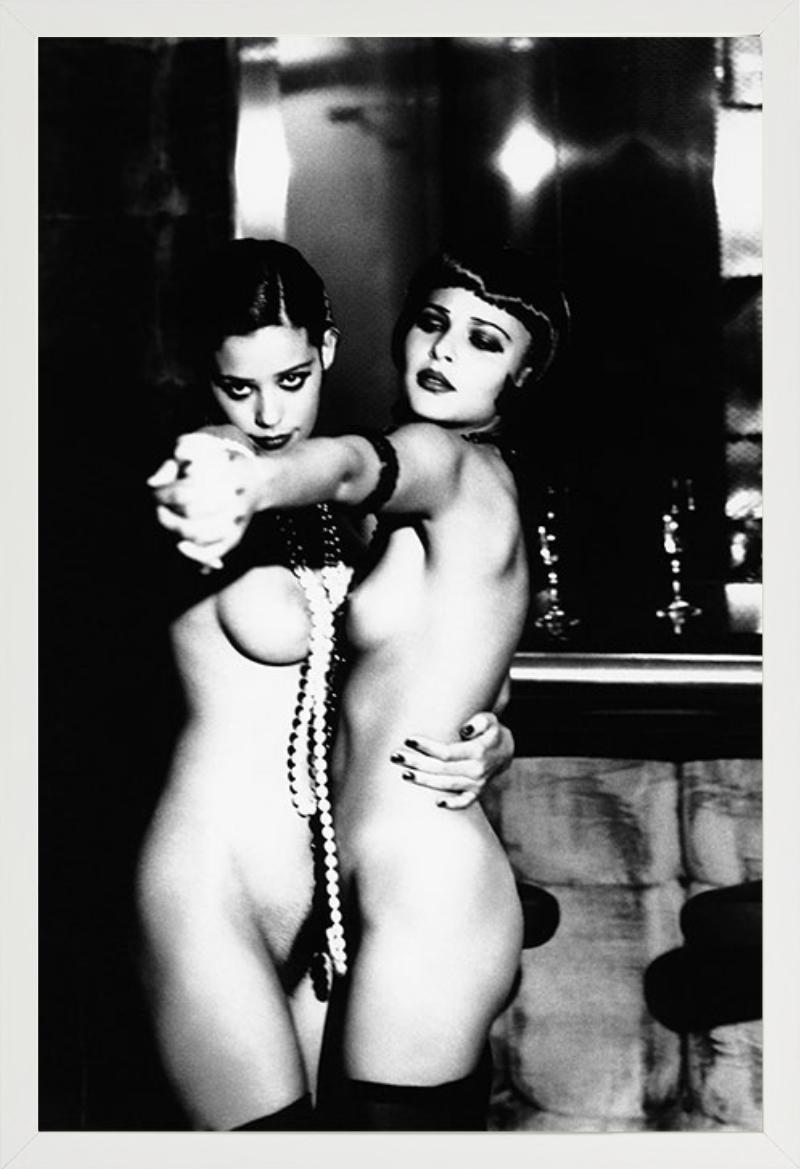 The Last Tango - two nude models dancing, b&w fine art photography, 1992 - Black Black and White Photograph by Ellen von Unwerth