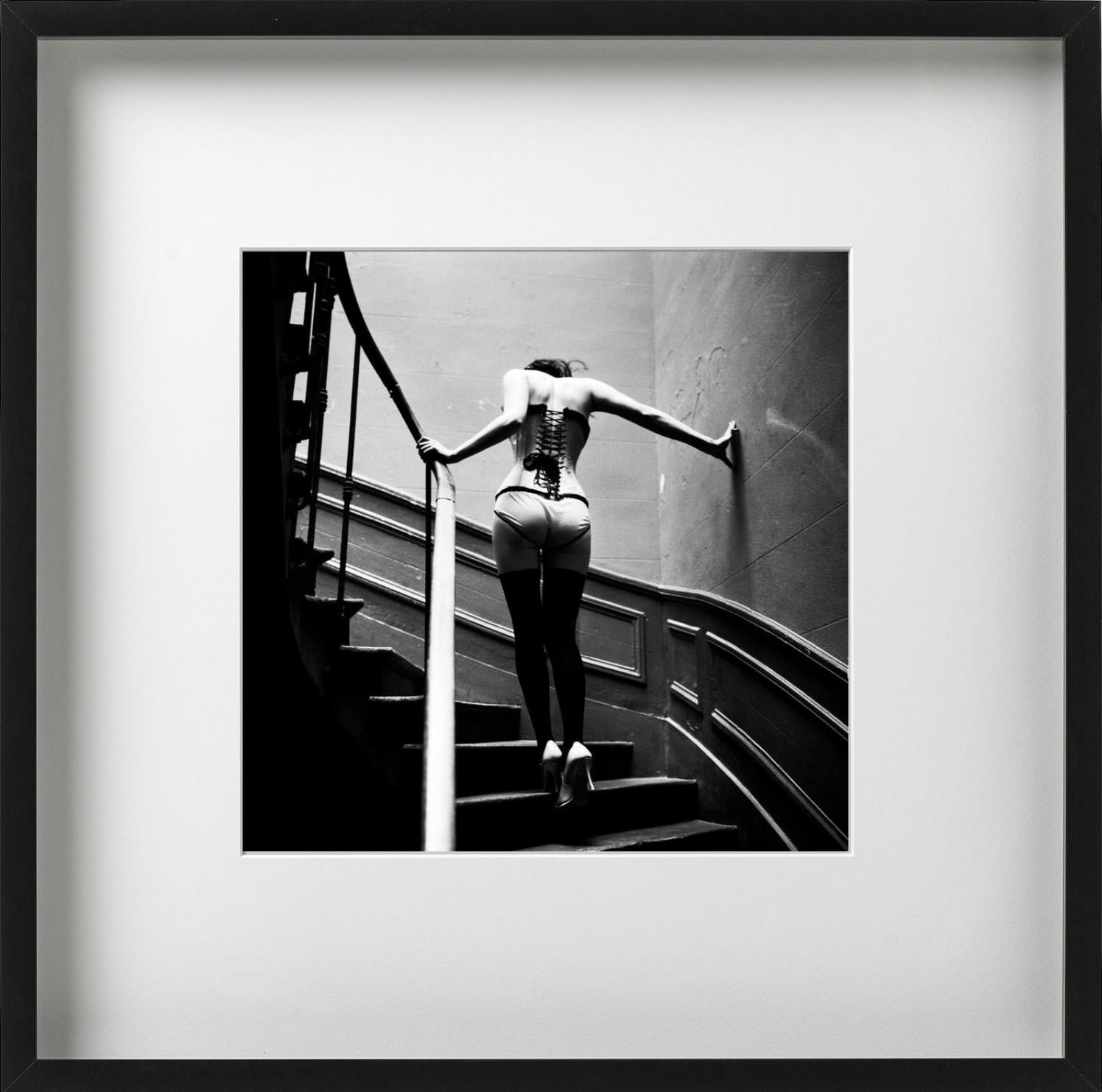 All prints are limited edition. Available in multiple sizes. High-end framing on request.

All prints are done and signed by the artist. The collector receives an additional certificate of authenticity from the gallery.

'Upstairs' depicts a