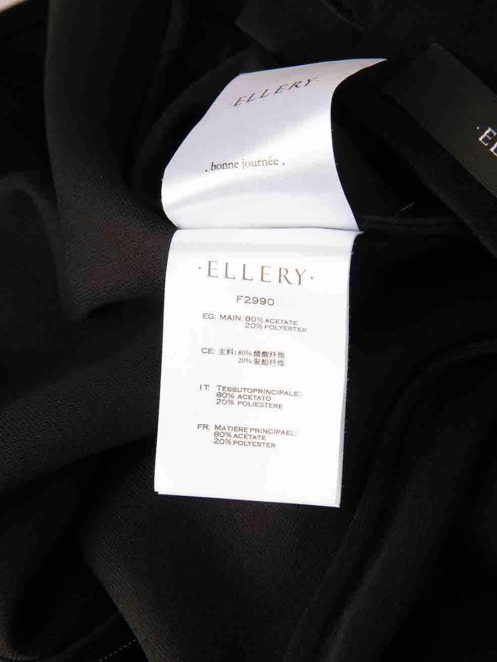 ELLERY Black Crystal Botton Detail Sleeveless Top Size XL For Sale 2