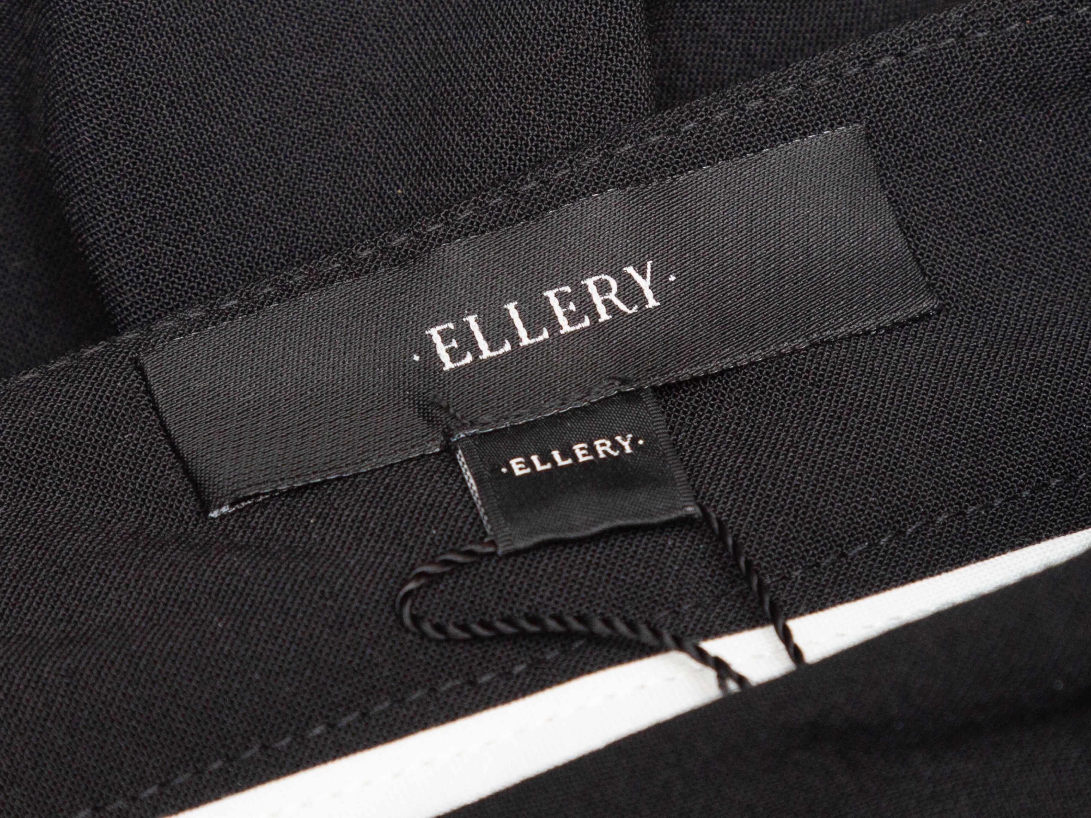 Ellery Black Cutout High-Rise Trousers In Excellent Condition In New York, NY