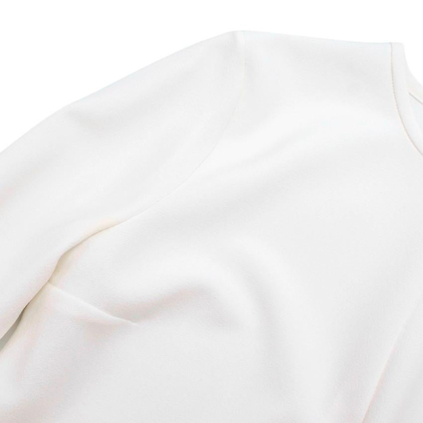 Gray Ellery Kilkenny Frill Sleeve White Tunic Dress - Size S