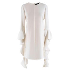 Ellery Kilkenny Frill Sleeve White Tunic Dress - Size S
