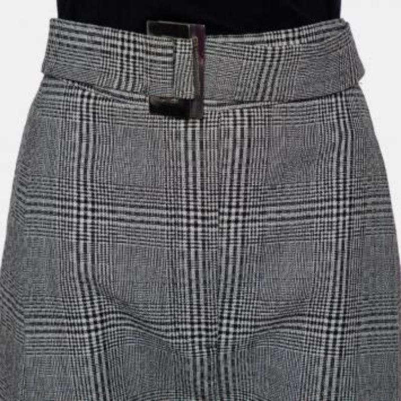 Ellery Monochrome Wool High Rise Kool Aid Belted Trousers M For Sale 5