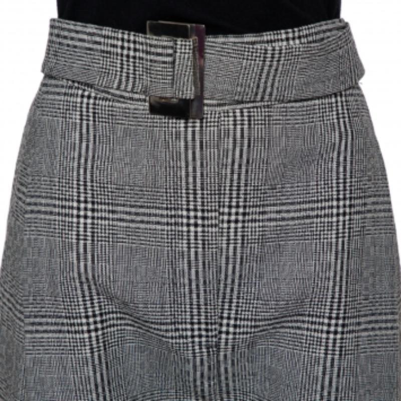 Ellery Monochrome Wool High Rise Kool Aid Belted Trousers M For Sale 2