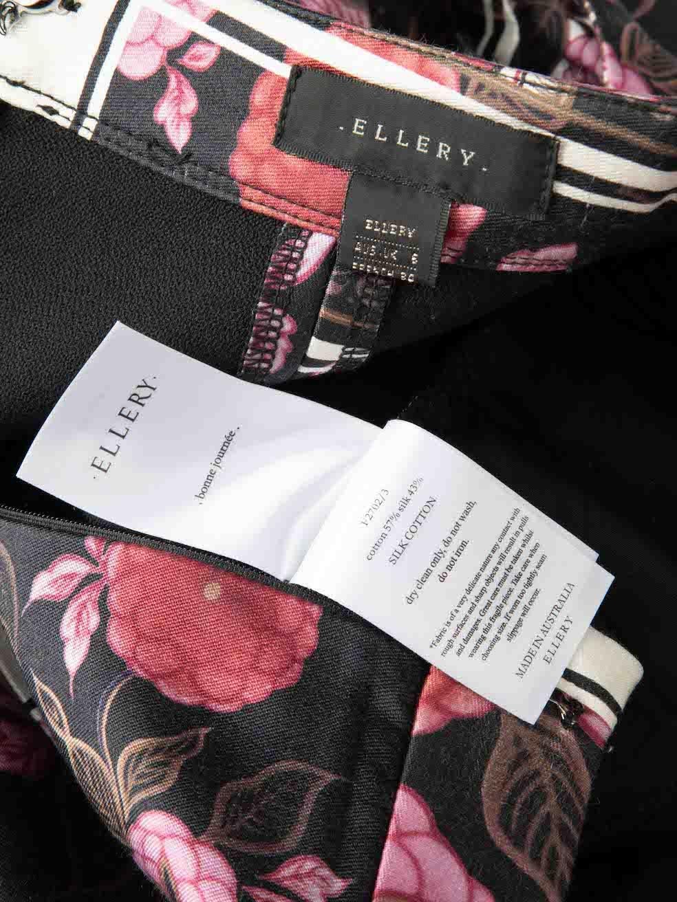 ELLERY Purple Floral Pocket Detail Shorts Size XS For Sale 2