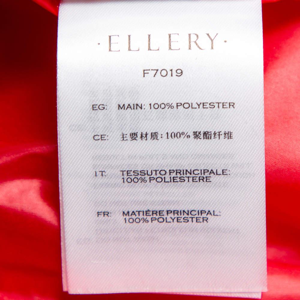 Ellery - Imperméable à ceinture synthétique rouge « Le Strange », taille M Pour femmes en vente