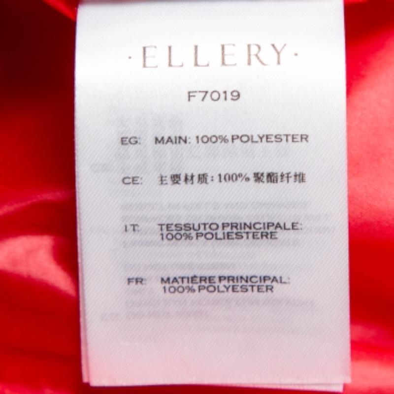 Ellery Red Synthetic Belted Le Strange Trench Coat M For Sale 5