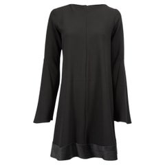ELLERY Women's Black Flared Sleeves Mini Dress