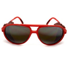 Ellesse Vintage-Flieger-Sonnenbrille mit Seitenschild