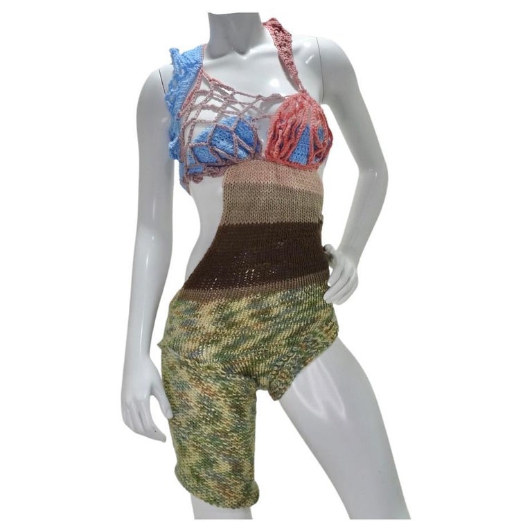 Elliana Capri Knitted Bodysuit For Sale at 1stDibs