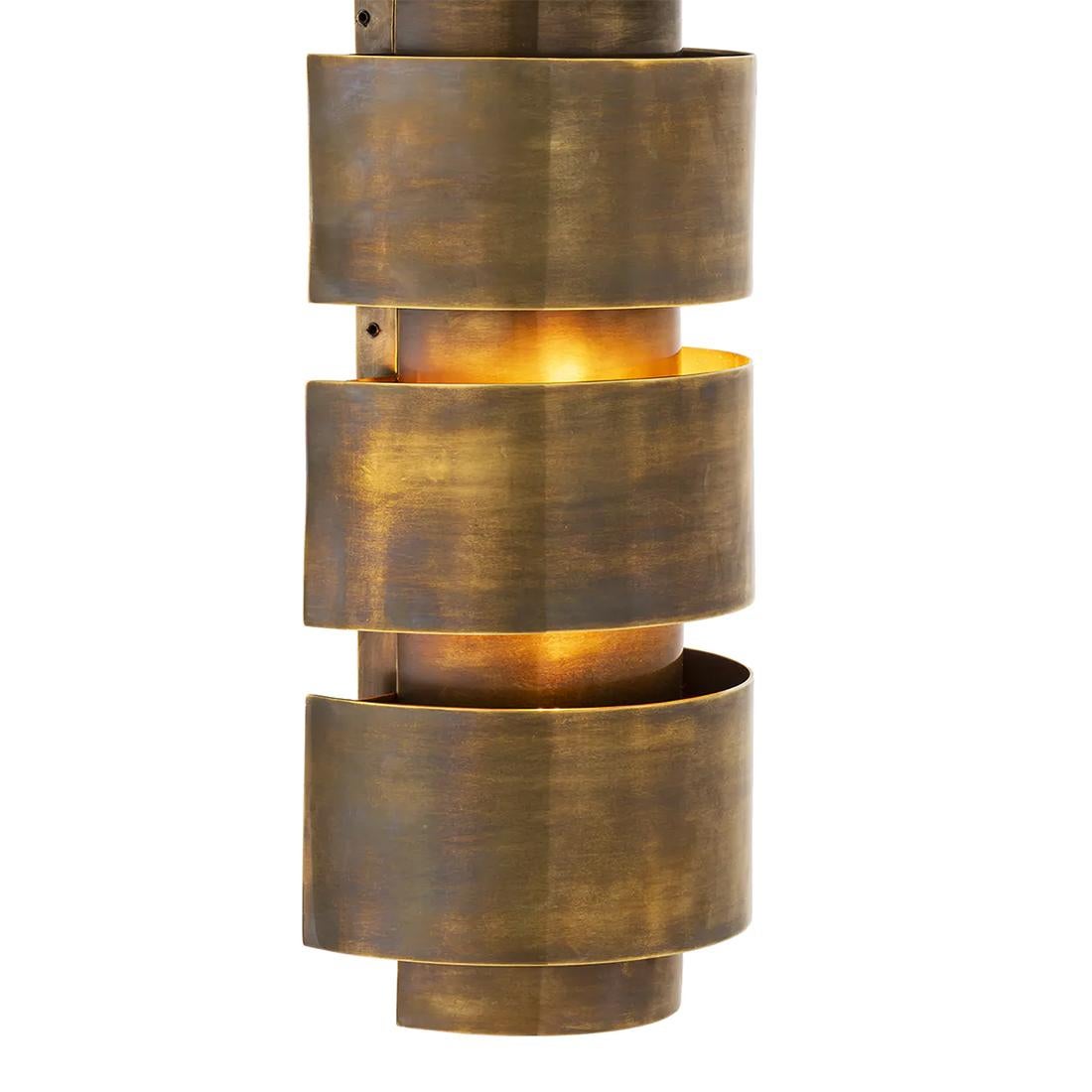 Brass Ellias High Wall Lamp For Sale