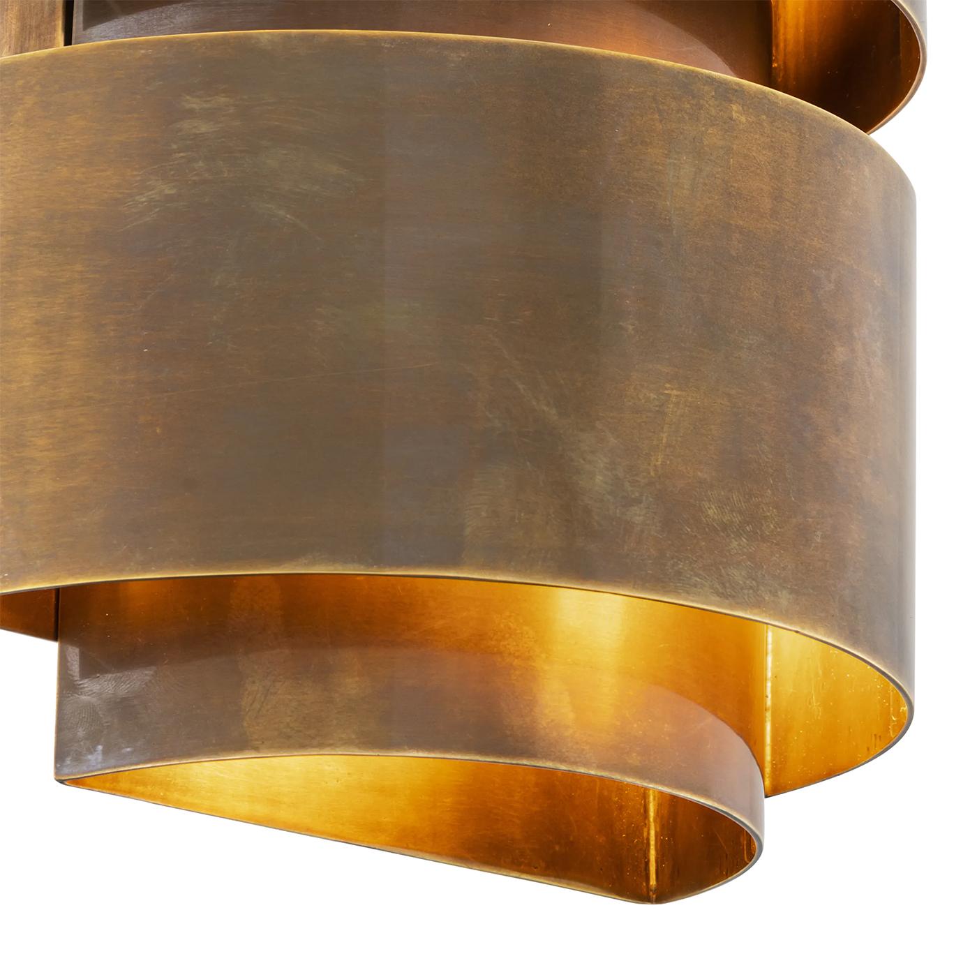 Brass Ellias Medium Wall Lamp For Sale