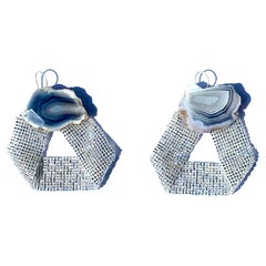 Ellie Agate Silver Shine Earring