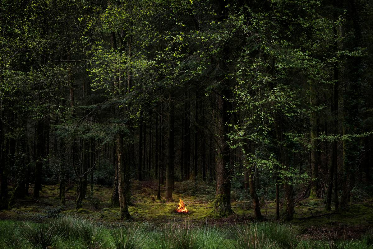 Ellie Davies Color Photograph – Fires 8, 2018 – Digitale C-Type-Fotografie in limitierter Auflage auf Fuji-Papier auf Fuji-Papier