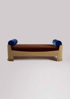 Ellie Daybed in COM, Made in UK by Sister - Handcarved Oak, Modern Lounging