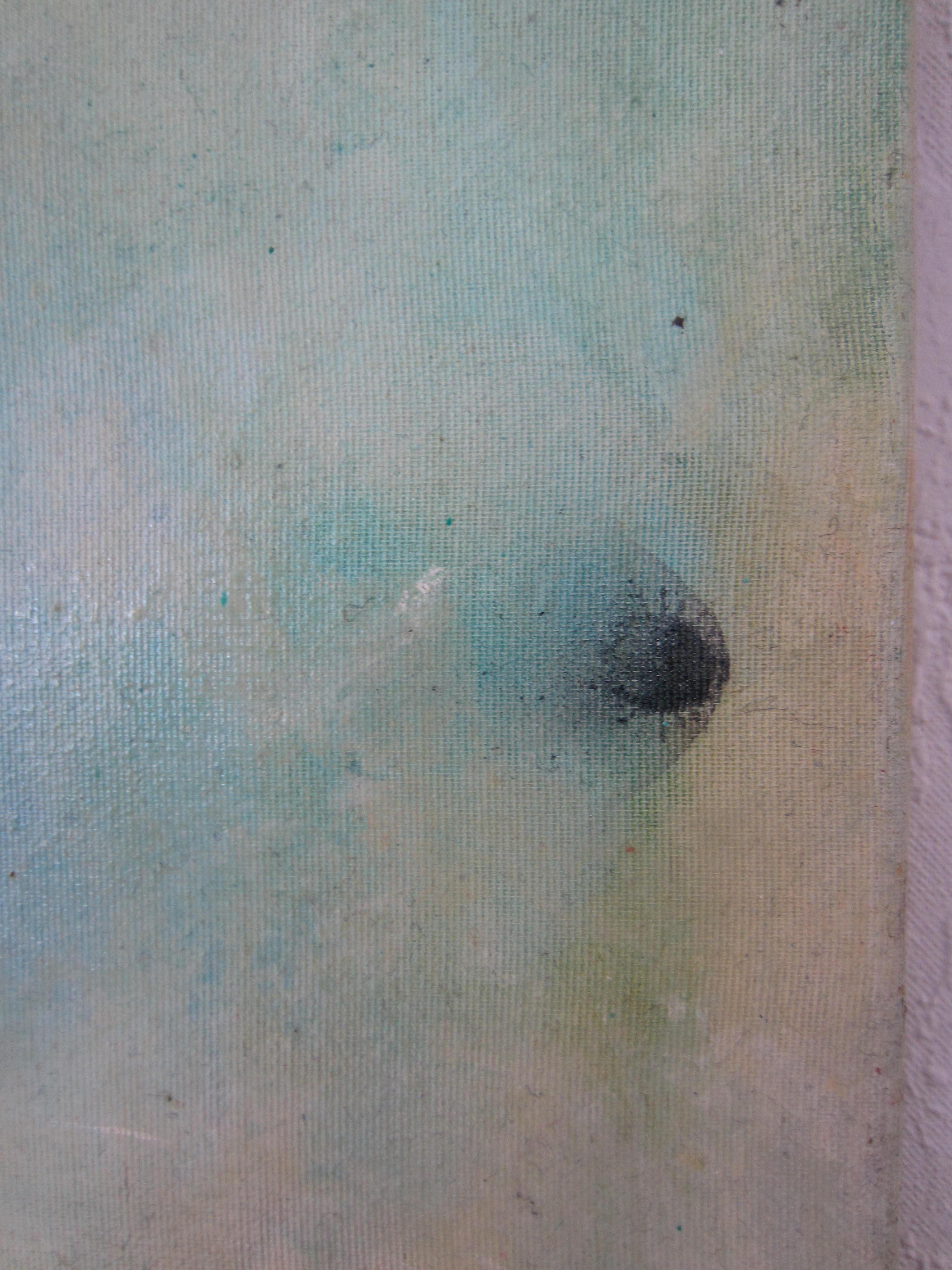 Paesaggio semi-astratto.
Tecnica mista con olio su tela.