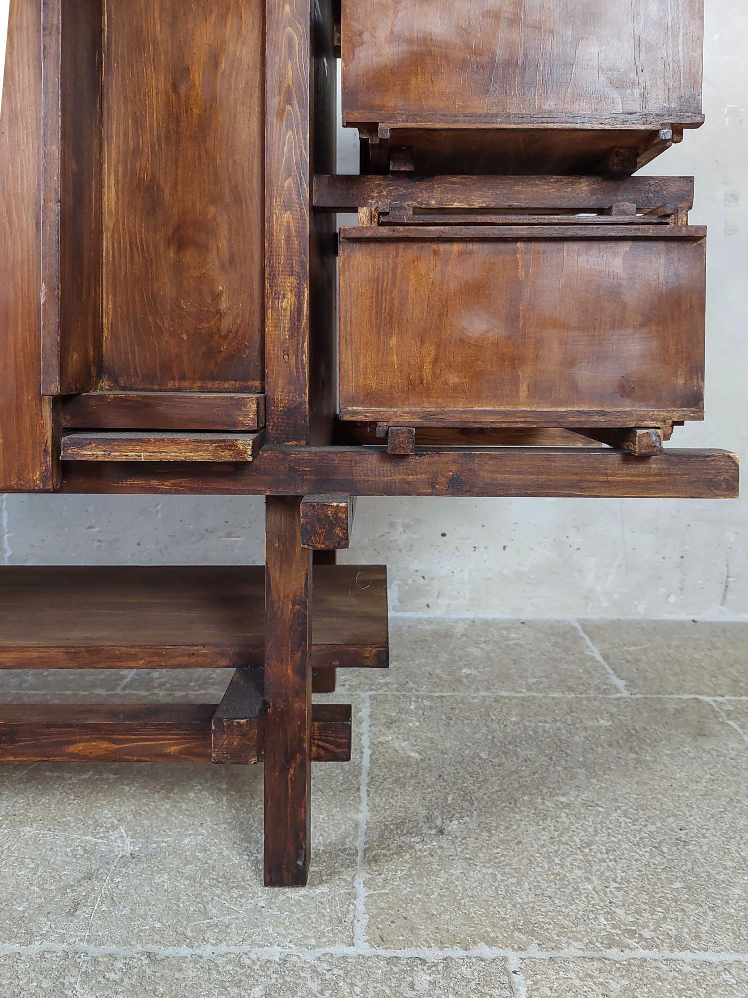 Oak Elling buffet after the original from 1919, designed by Gerrit Rietveld For Sale
