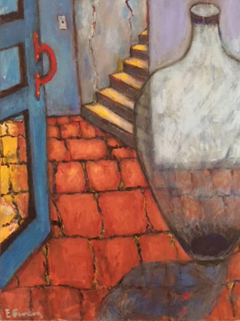 Nel blu - Painting Contemporaneo di Elliot Gordon