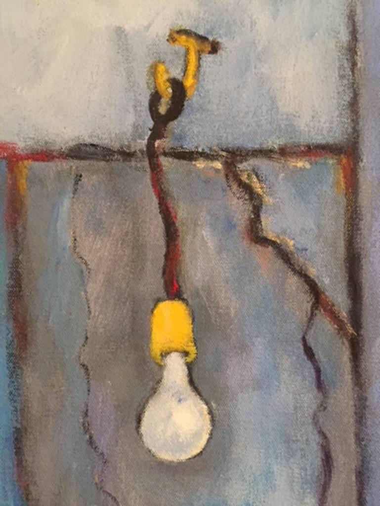 Nel blu - Still-Life Painting Grigio di Elliot Gordon