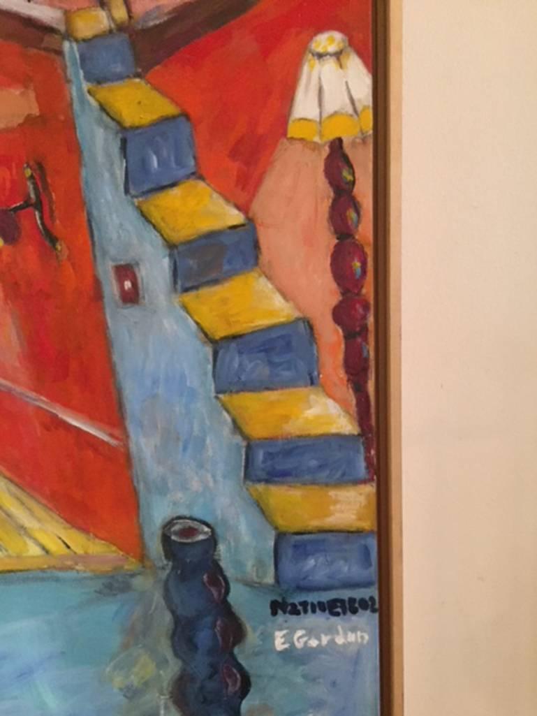 Einziehbarer Staircase – Painting von Elliot Gordon