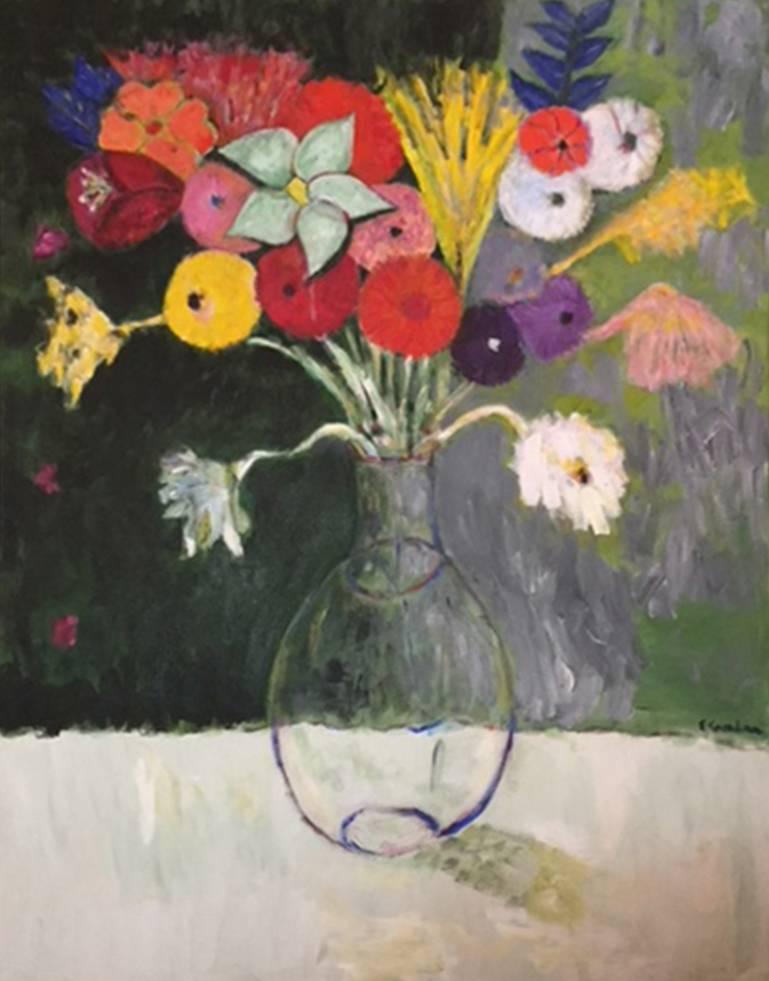 Elliot Gordon Abstract Painting - The Glass Vase