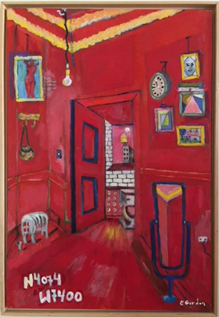 Elliot Gordon Still-Life Painting - The Red Room