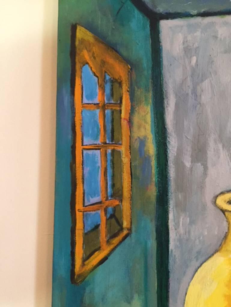 L'urna gialla - Painting Contemporaneo di Elliot Gordon