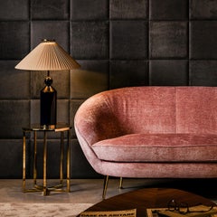 Tavolino alto Elliot in oro