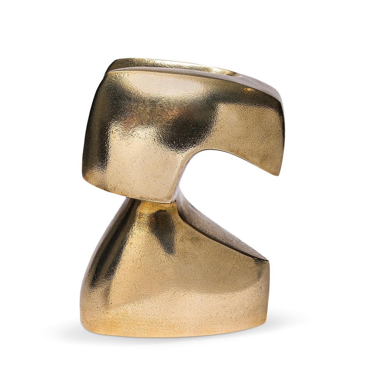 Sculpture Elliot Polished Bronze all in solid 
bronze in polished finish.
Also available in green bronze finish, price 5250,00€.