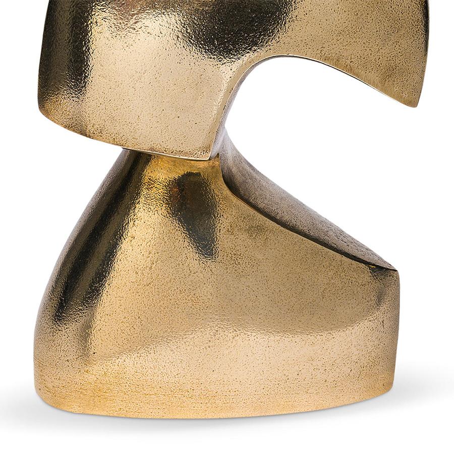 Elliot Polished Bronze Sculpture For Sale 4