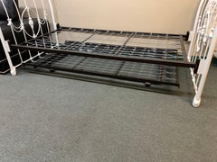 Elliot's Design, White Iron Twin Bed and Trundle