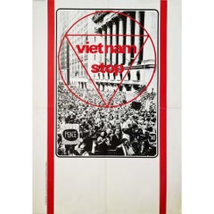 Against the war in Vietnam Elliott Erwitt Circa 1970 Original political poster