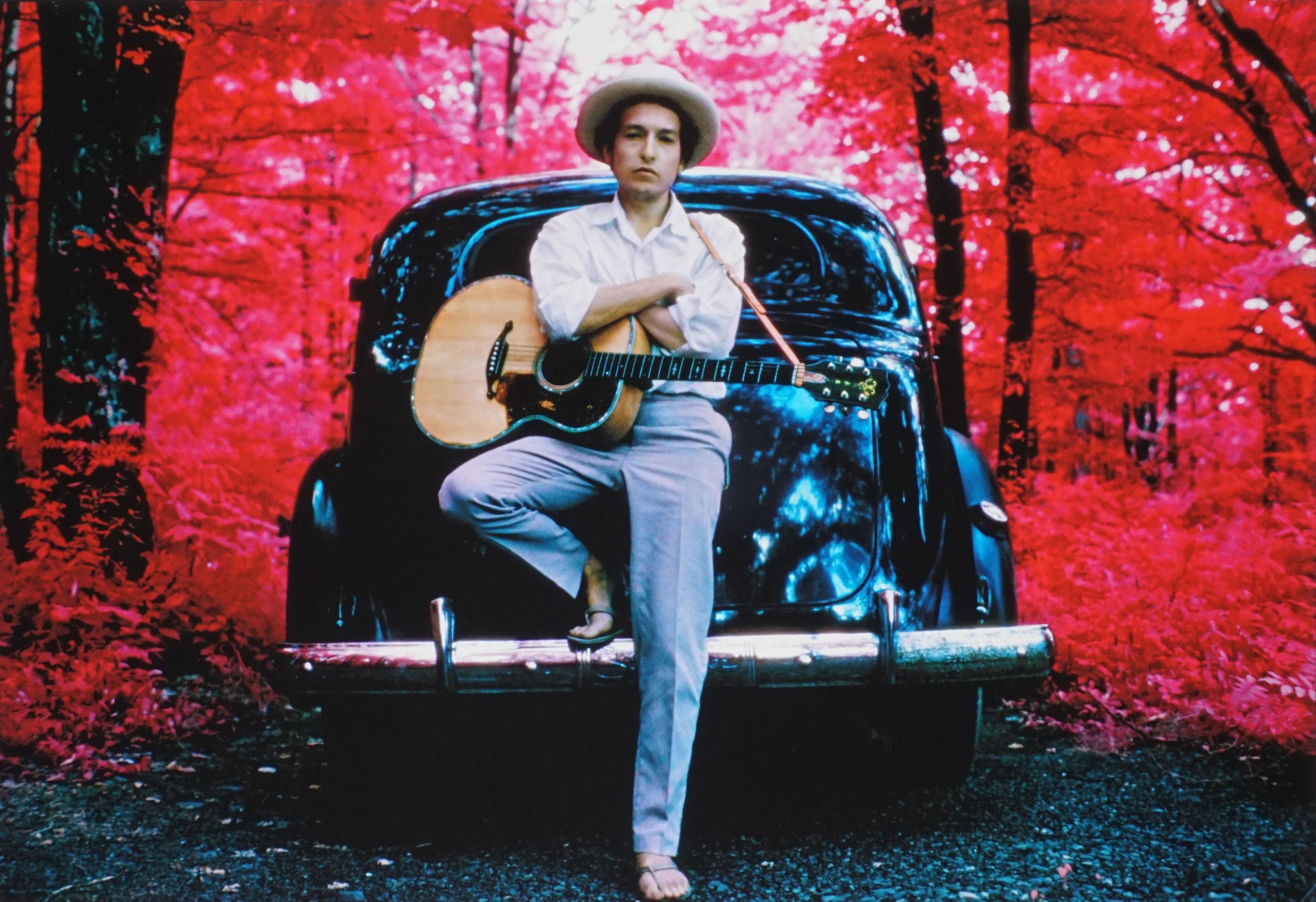 Elliott Landy Color Photograph - Bob Dylan, Infrared. Woodstock, NY, 1968 / Printed 2023