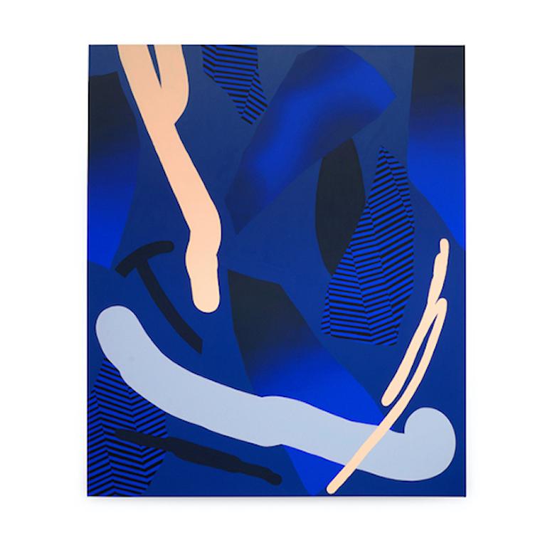 Euphoria Blue 2 - Painting by Elliott Routledge