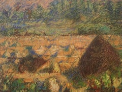 Oil Crayon Landscape Paintings